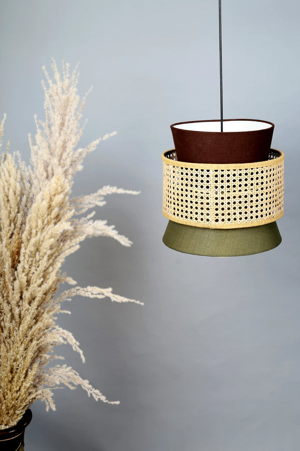 Fabric lamp Shade Perfect Hanging Pendant Lights(Día 30 X Height 32 CM)